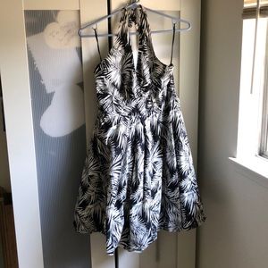 Halter top rockabilly pinup style summer dress